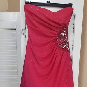 Red & Pink TeezMe Prom/Evening Dress